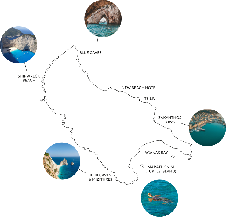 Zakynthos Map